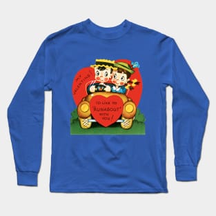 Retro Valentine's Day Heart Long Sleeve T-Shirt